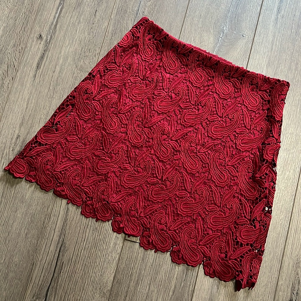 Express Size 4 Red Skirt
